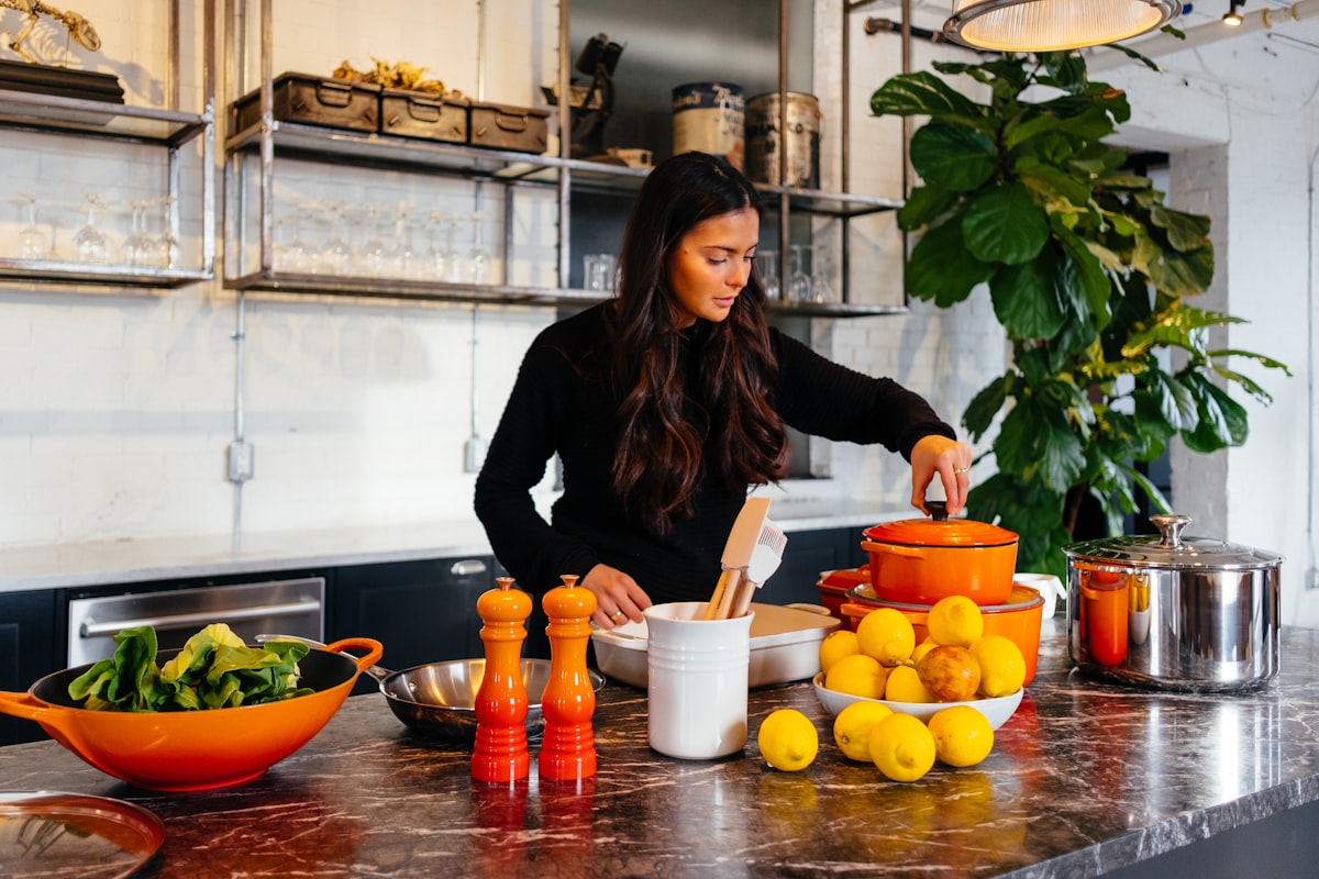 Healthy colorful meal with fresh vegetables and grains
